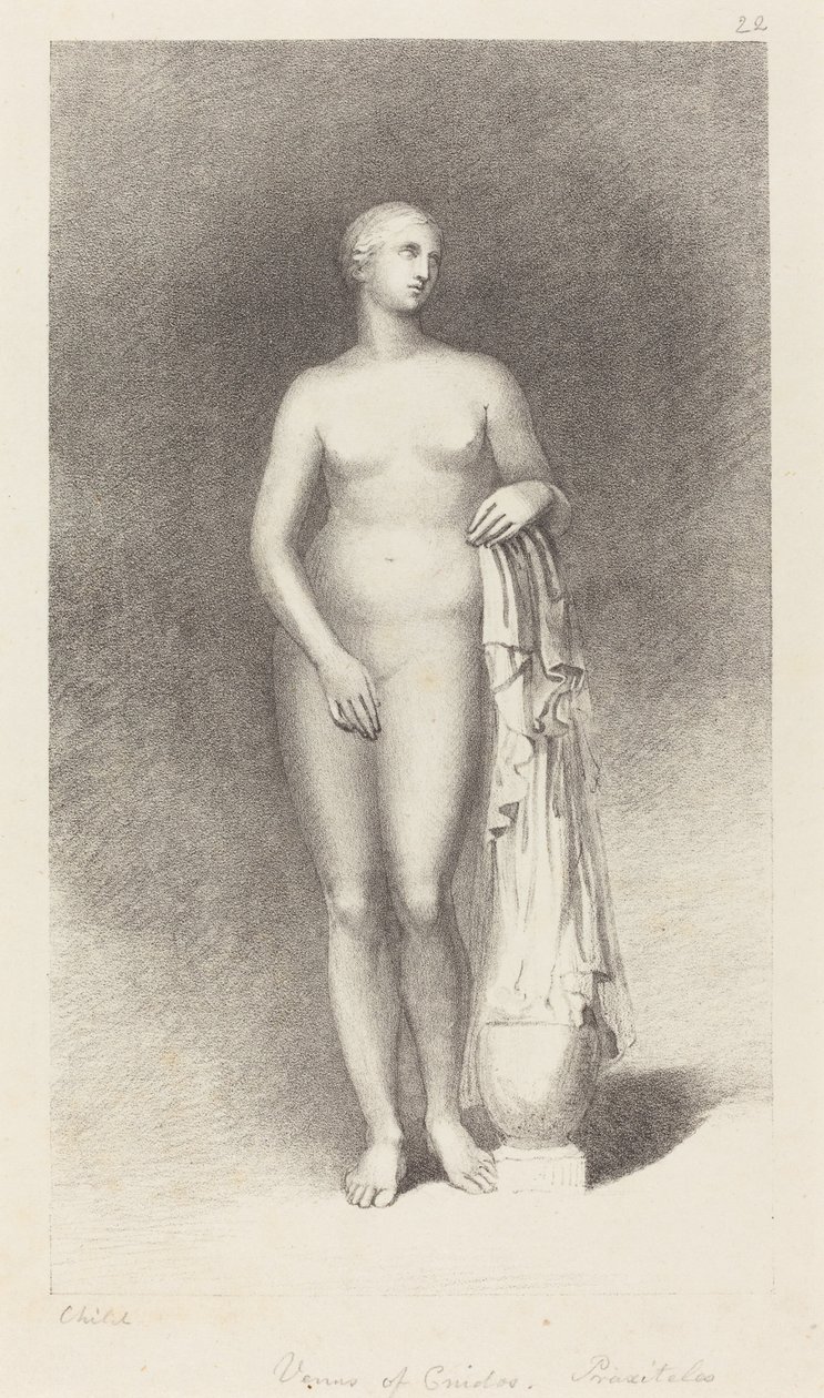 Vénus de Cnide, par Praxitèle - George Childs after John Flaxman
