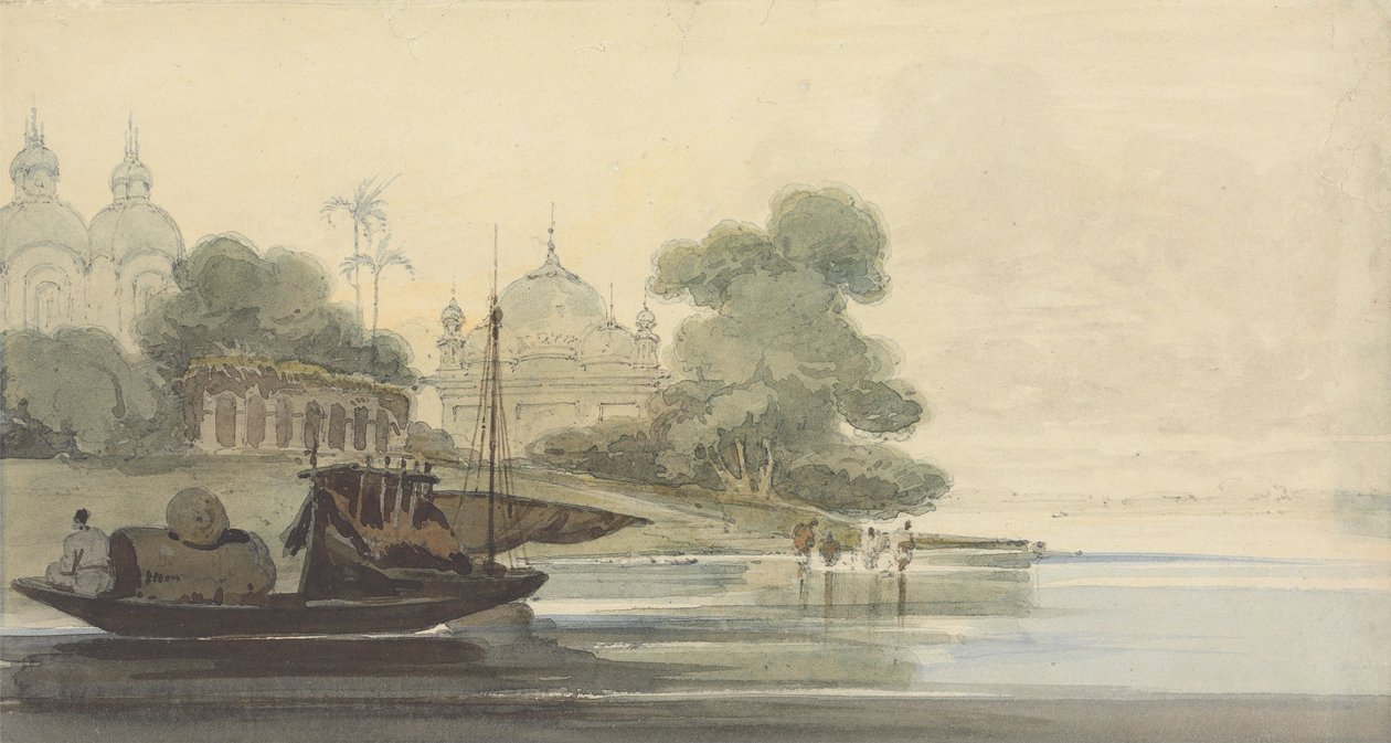 Une rivière à Ceylan - George Chinnery