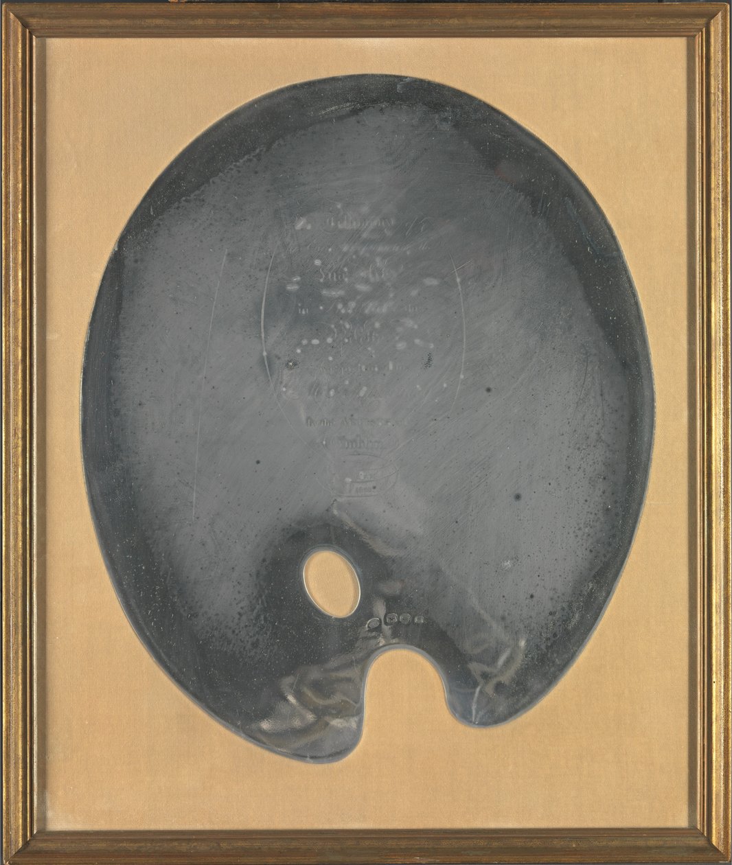 George III Irisches Silber: George Chinnery Palette, präsentiert dem Künstler von den Künstlern von Dublin, 27. Juli 1801 - George Chinnery