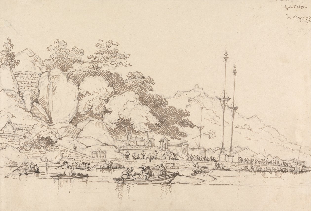 Lap House, Inner Harbor, Macao - George Chinnery