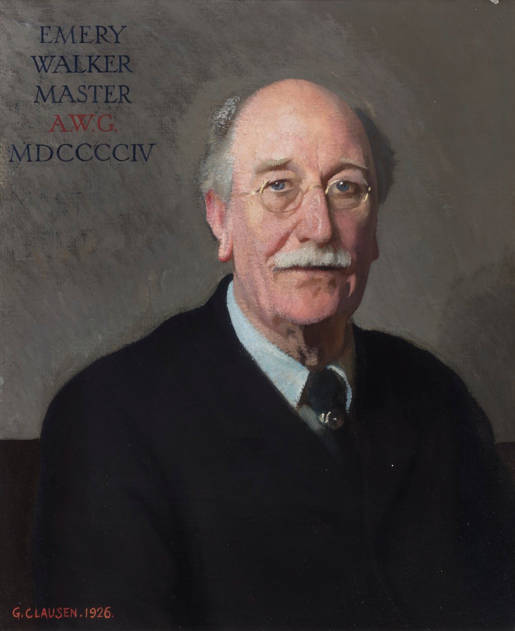 Portrait de Sir Emery Walker - George Clausen
