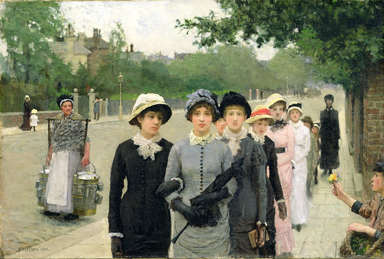 Écolières, 1880 - George Clausen