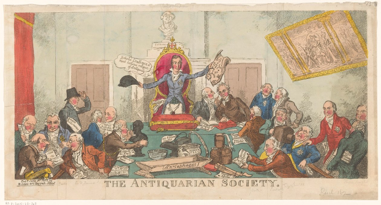 Versammlung der Society of Antiquaries - George Cruikshank