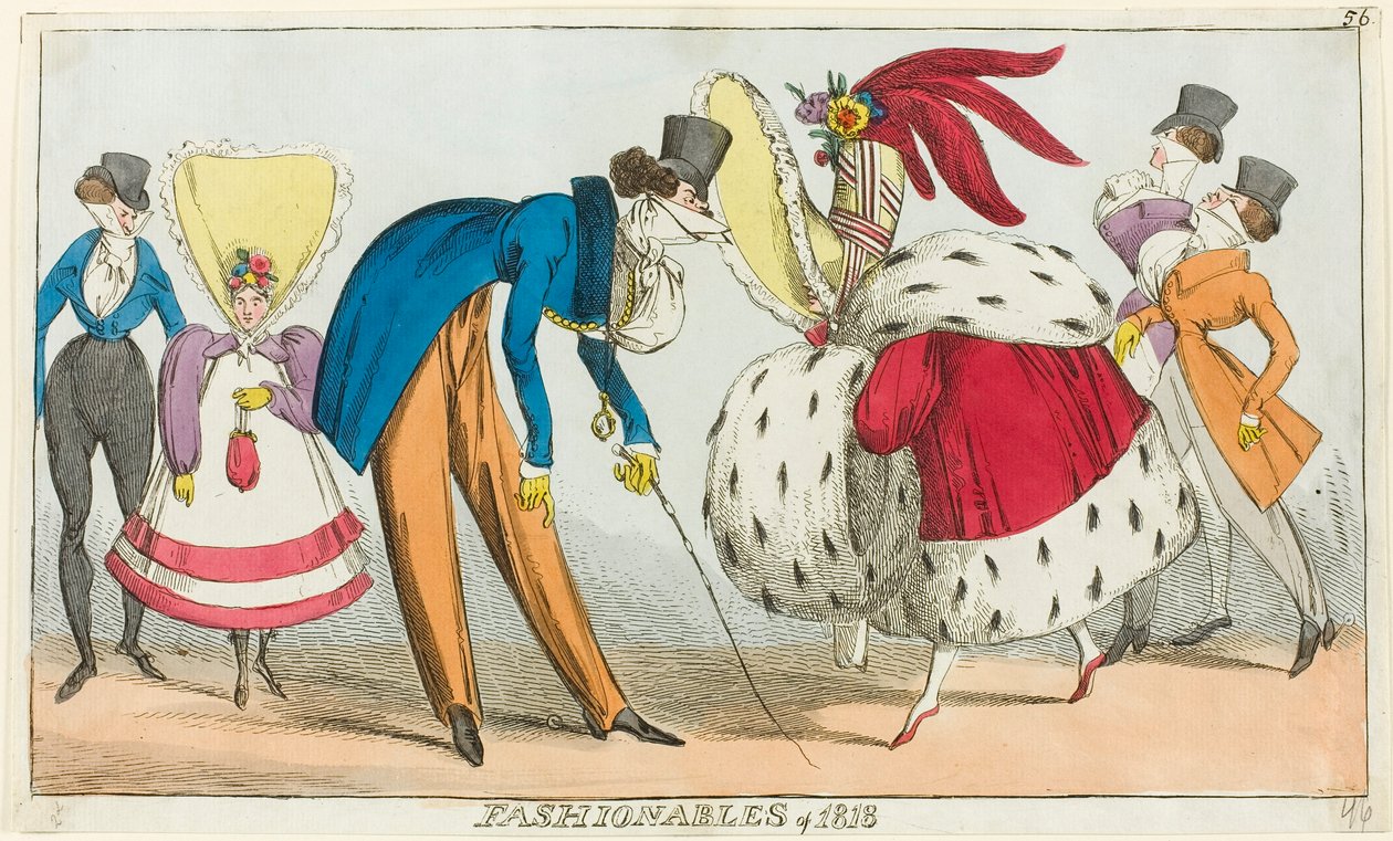Les adeptes de la mode en 1818 - George Cruikshank