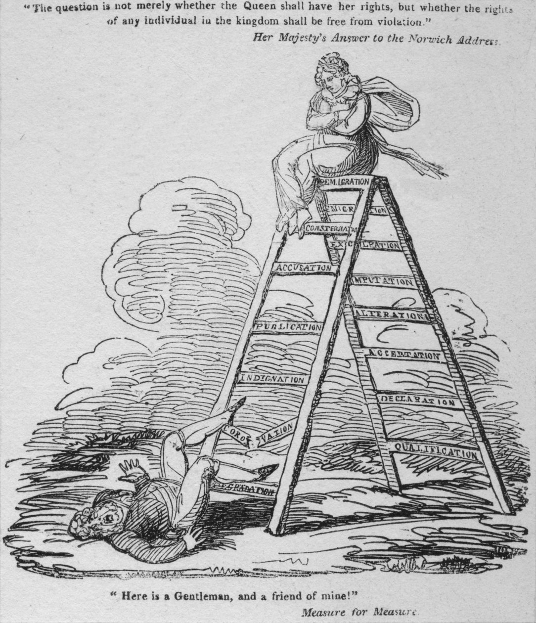 Voici un gentilhomme, et un ami à moi!, vers 1820 - George Cruikshank