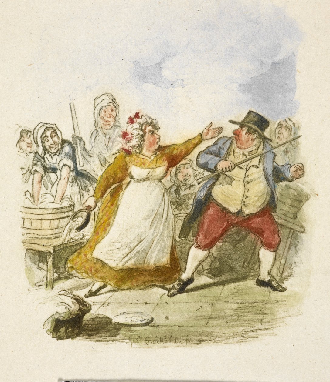 Illustration pour "Oliver Twist" - George Cruikshank