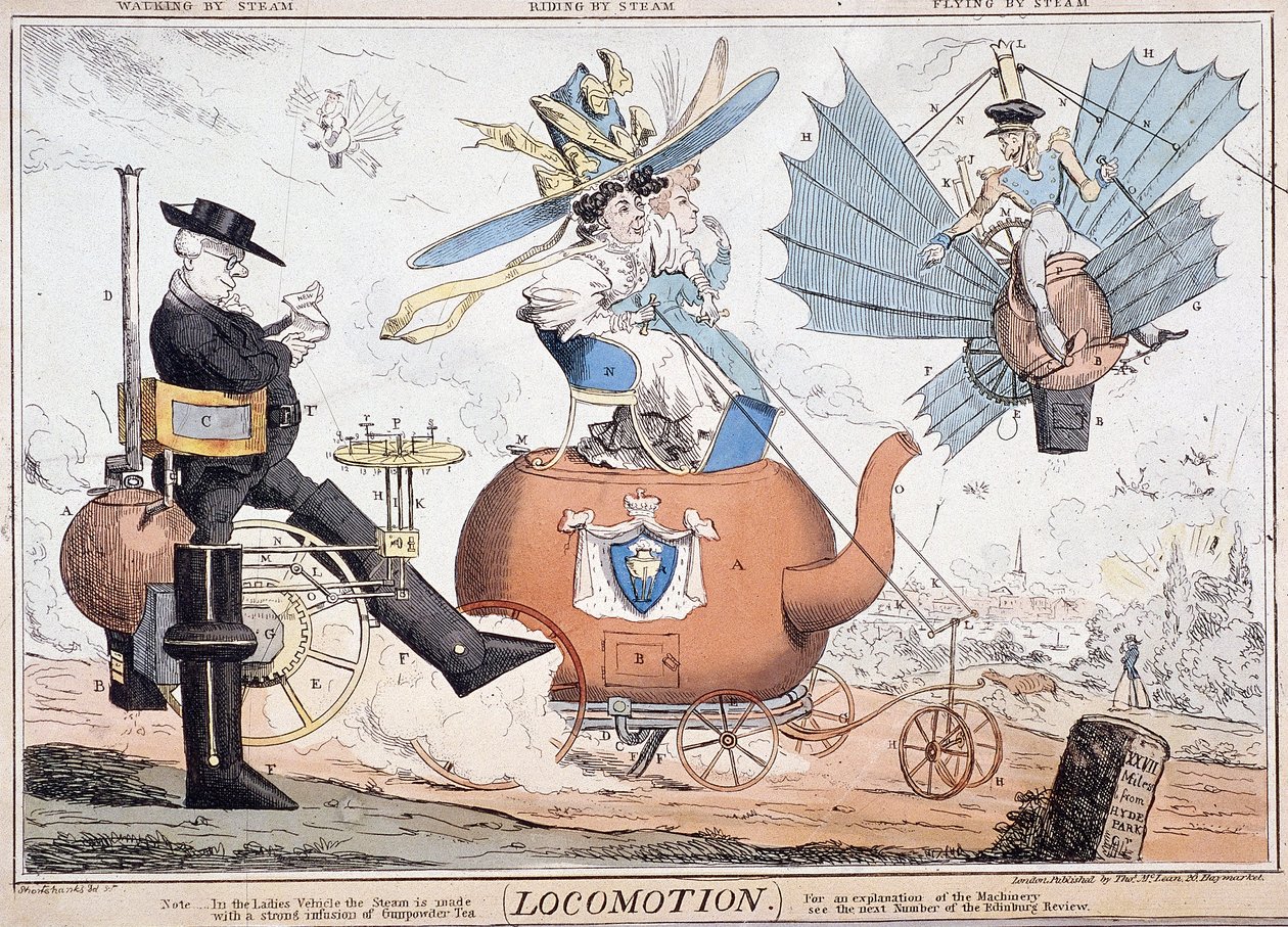 Locomotion, Londres, vers 1820 - George Cruikshank