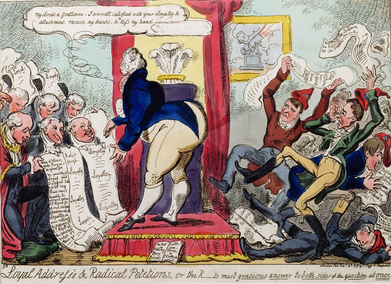 Adresses loyales et pétitions radicales - George Cruikshank