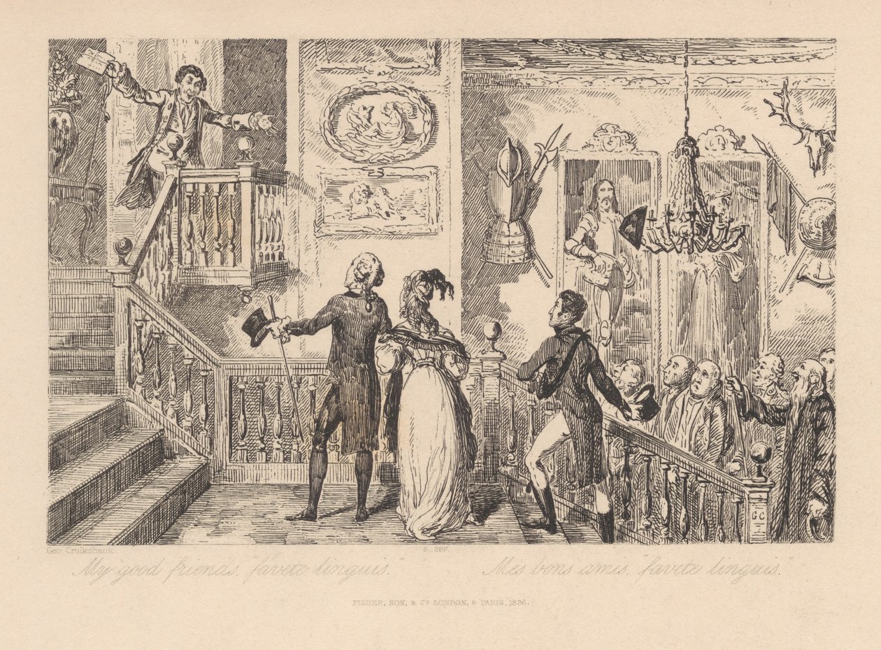 Mes bons amis, « favete linguis » - George Cruikshank