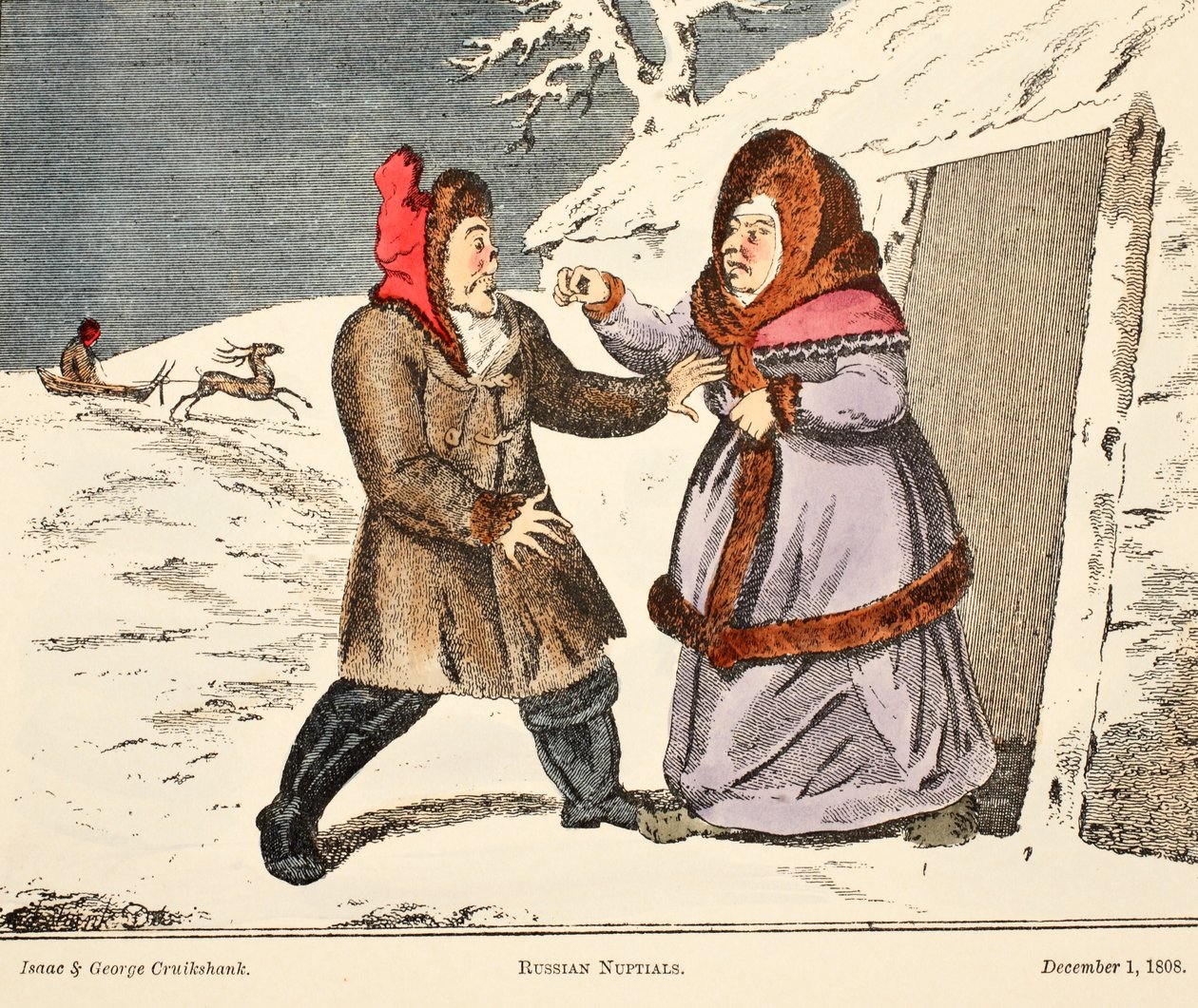 Noces russes, pub. 1808 - George Cruikshank