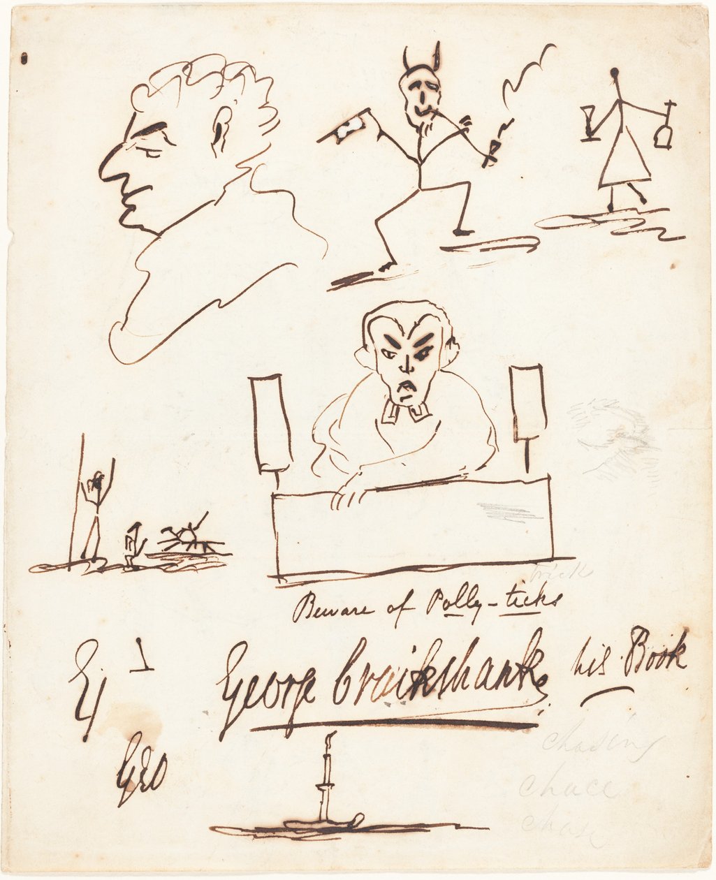 Croquis satiriques - George Cruikshank