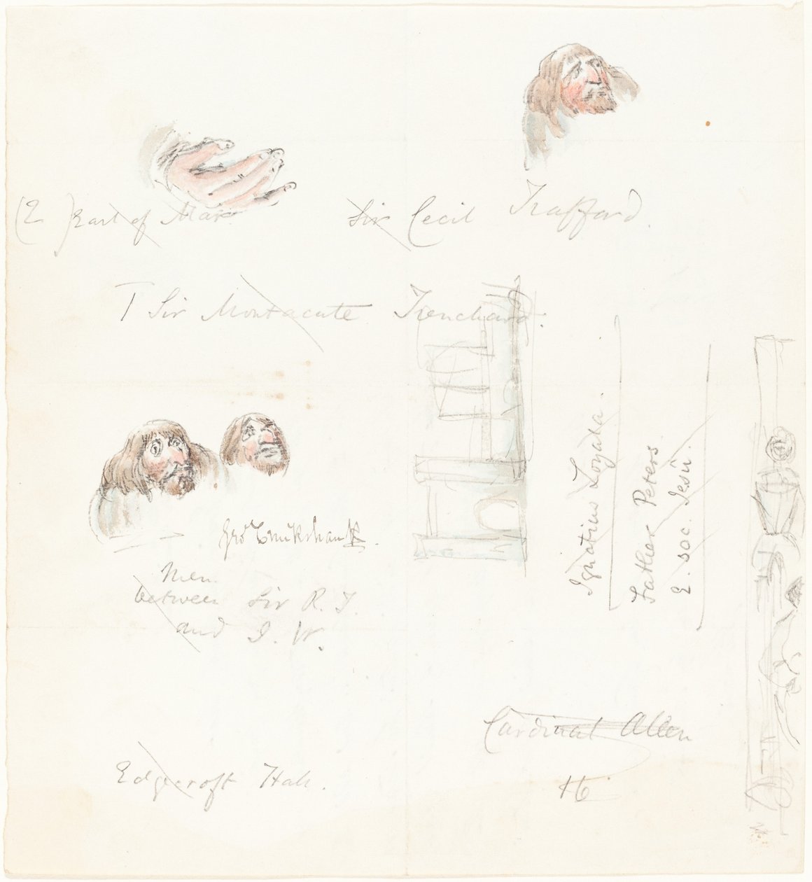 Esquisses de visages grotesques - George Cruikshank