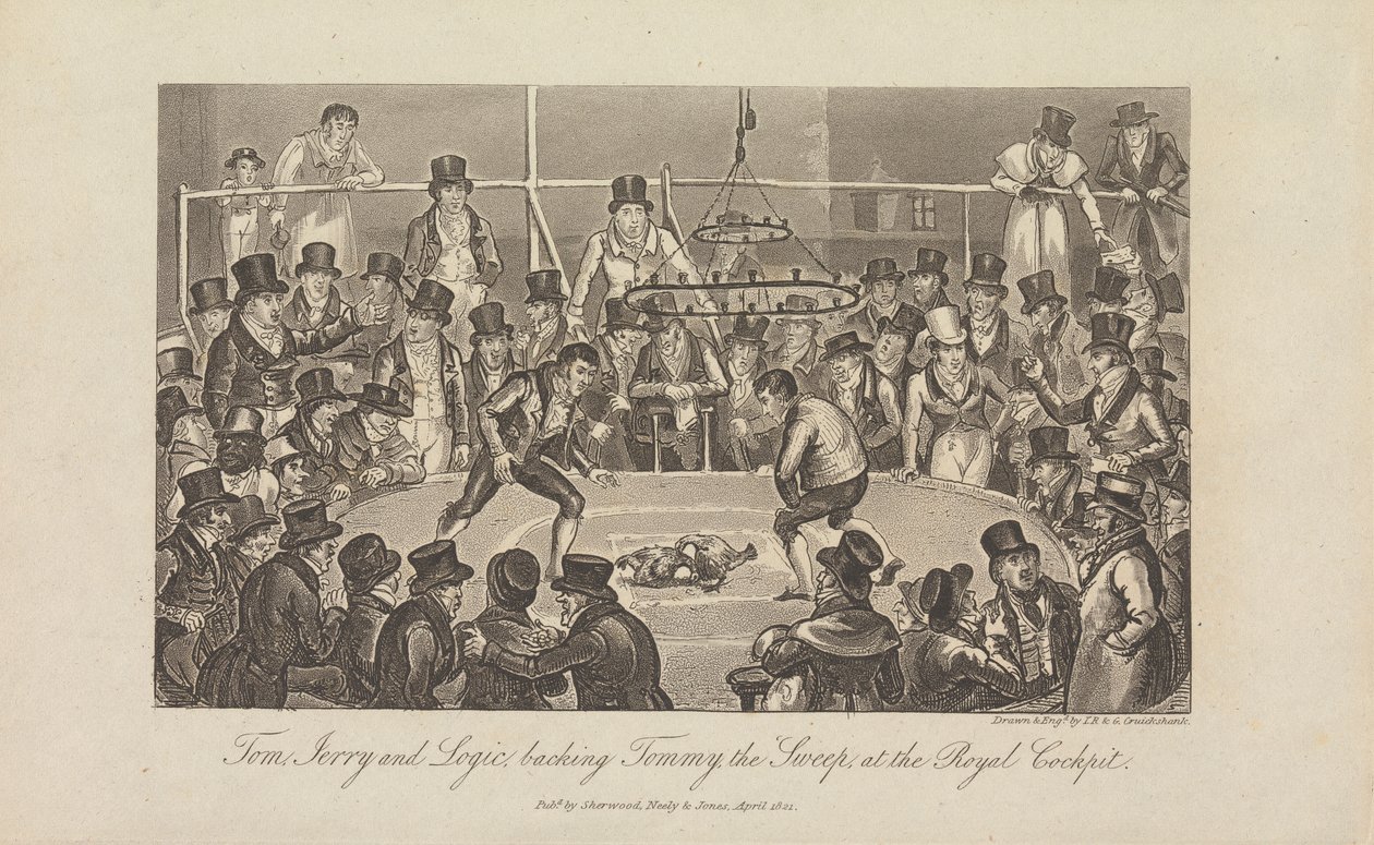 Tom, Jerry et Logic soutenant Tommy le ramoneur - George Cruikshank