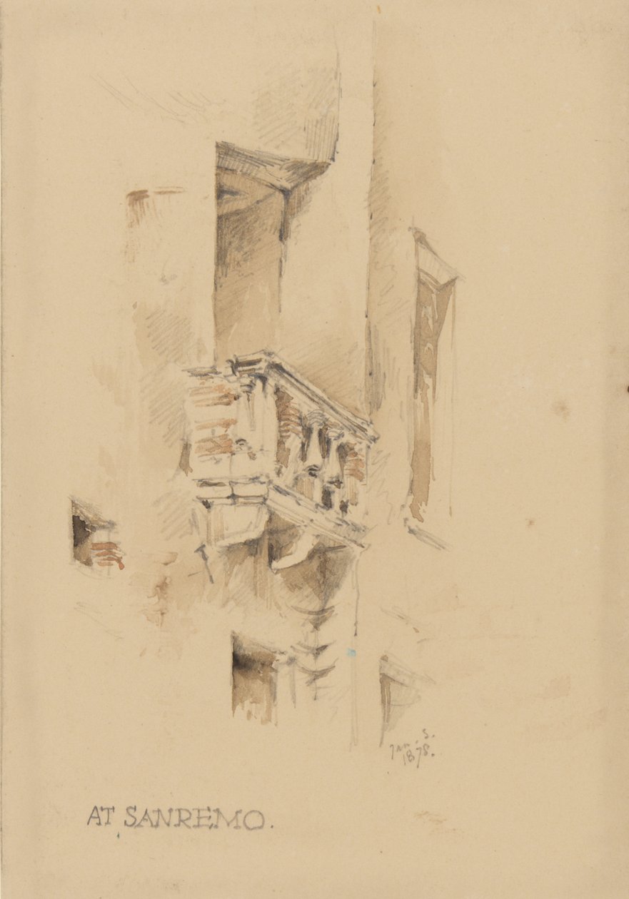 À San Remo, 3 janvier 1878 - George Douglas Tinling
