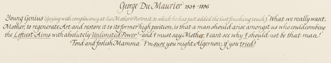 Algernon, un jeune génie et sa maman tendre et folle, 1879 - George du Maurier