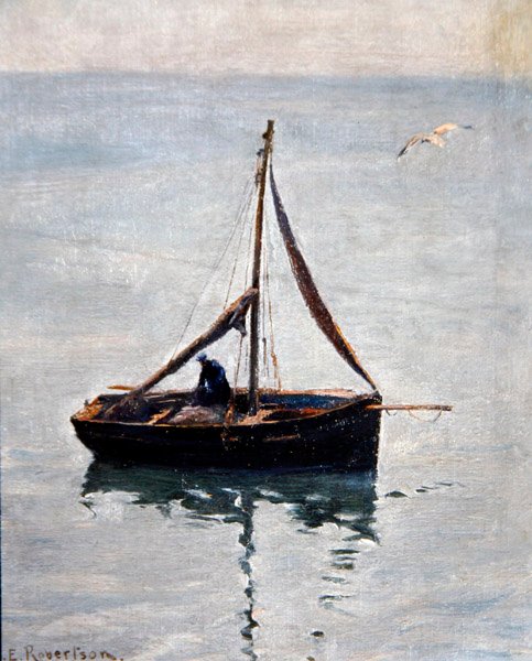 Réparation des filets, c.1910 - George Edward Robertson