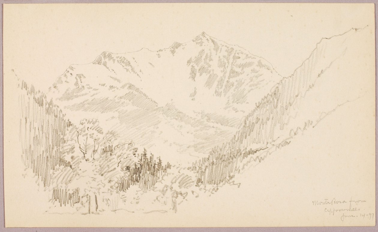 Le Mont Rose depuis Ceppomorelli - George Elbert Burr