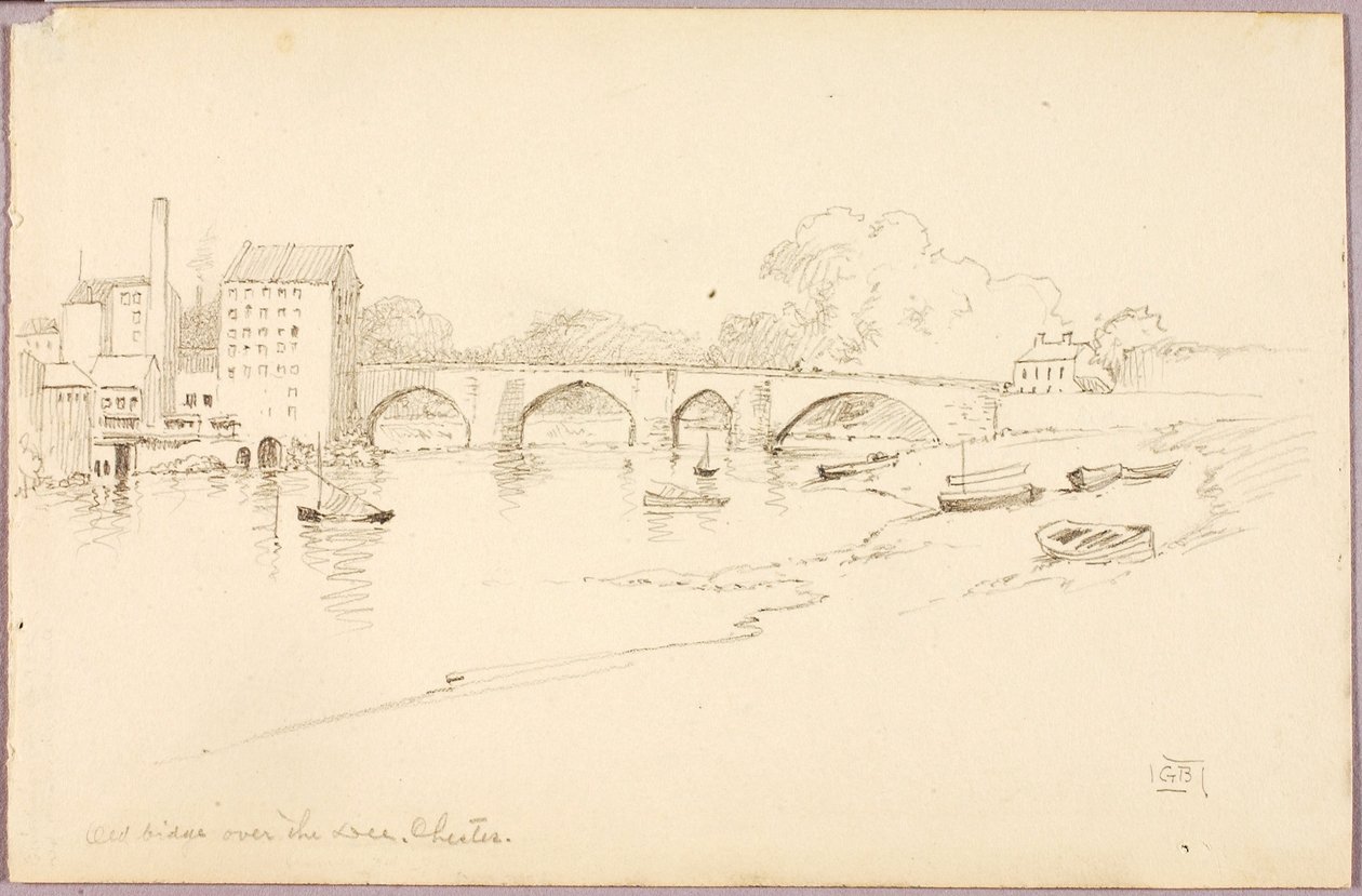 Vieux pont sur la Dee, Chester - George Elbert Burr