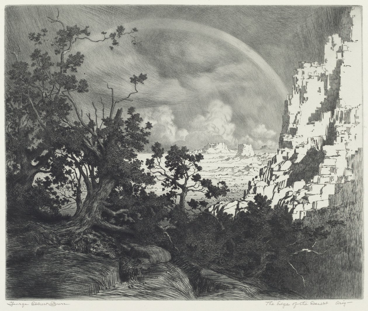 Le bord du désert, Arizona - George Elbert Burr