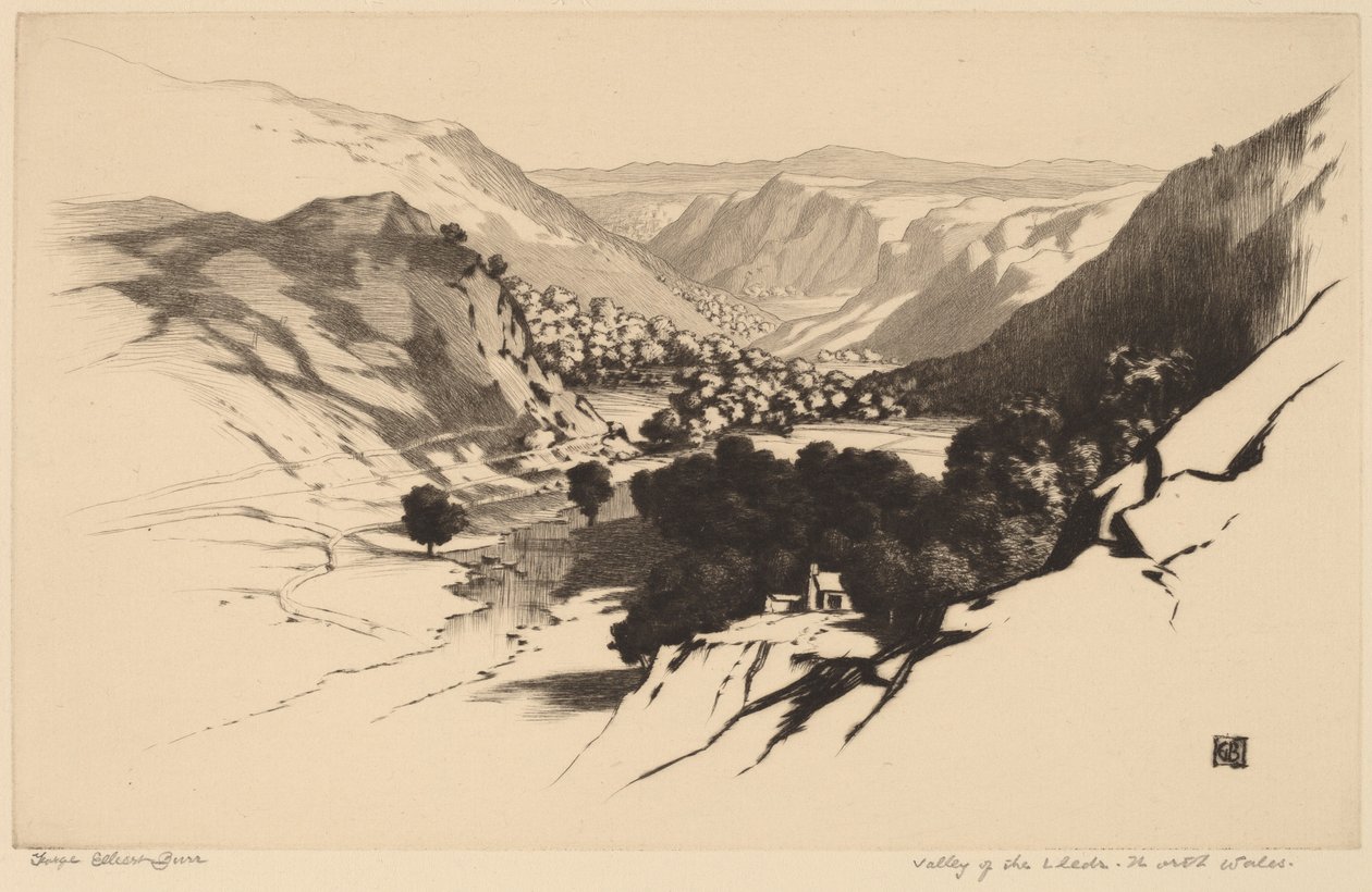 Vallée du Lledr, Nord du Pays de Galles - George Elbert Burr