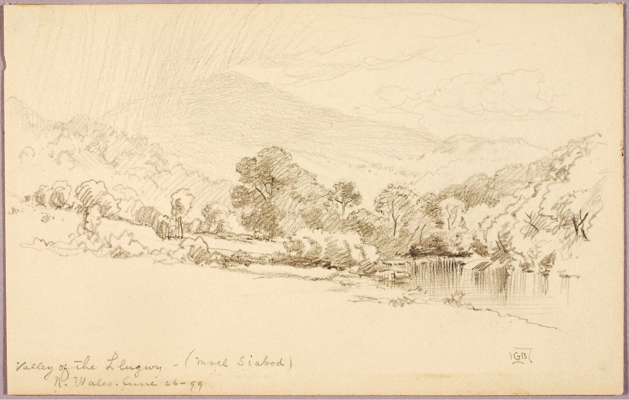 Vallée du Llugwy (Moel Siabod), Nord du Pays de Galles - George Elbert Burr