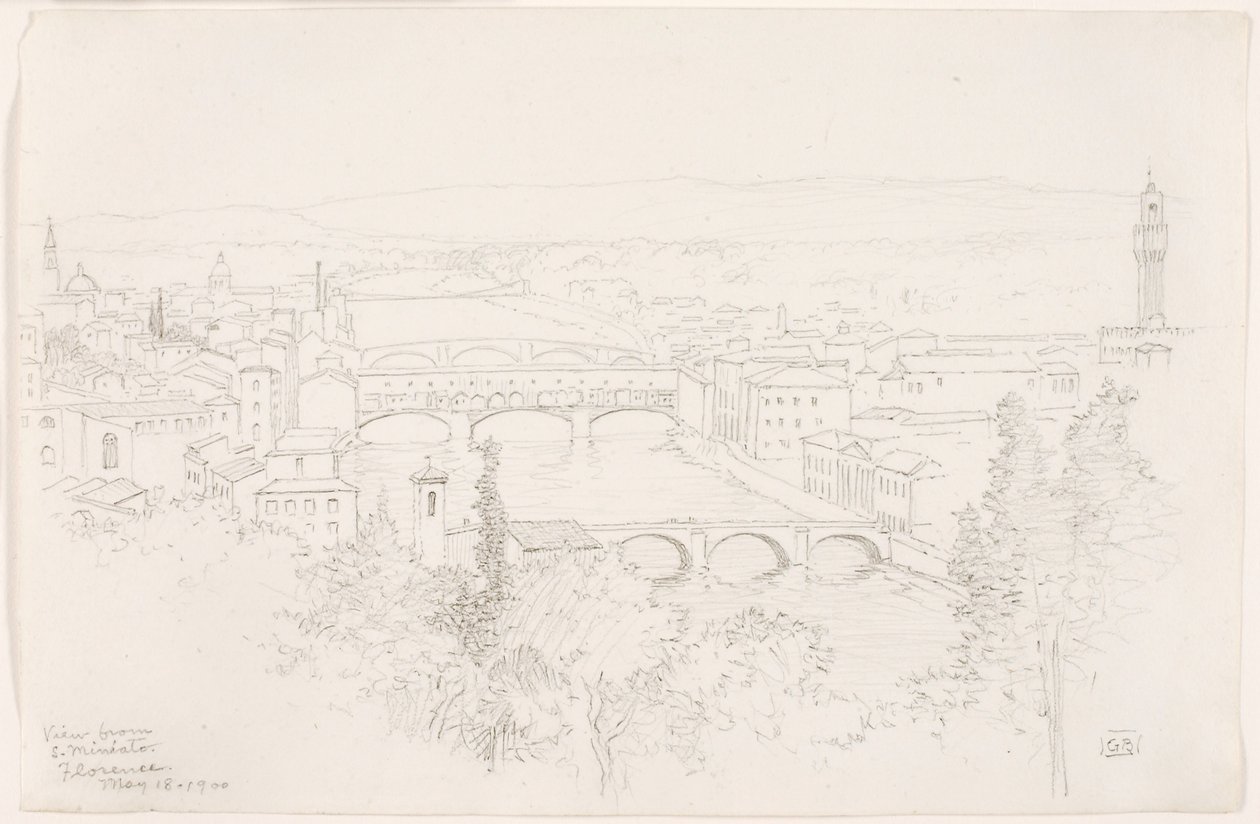 Vue de S. Miniato, Florence - George Elbert Burr