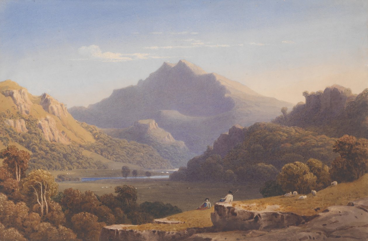 Snowdon depuis Llyn Nantlle, nord du Pays de Galles, 1832 - George Fennel Robson
