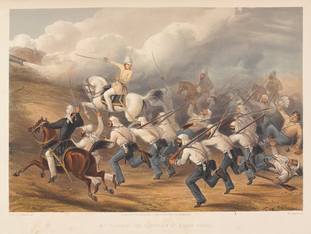 Assaut des batteries à Badle-Serai, 1857 - George Francklin Atkinson