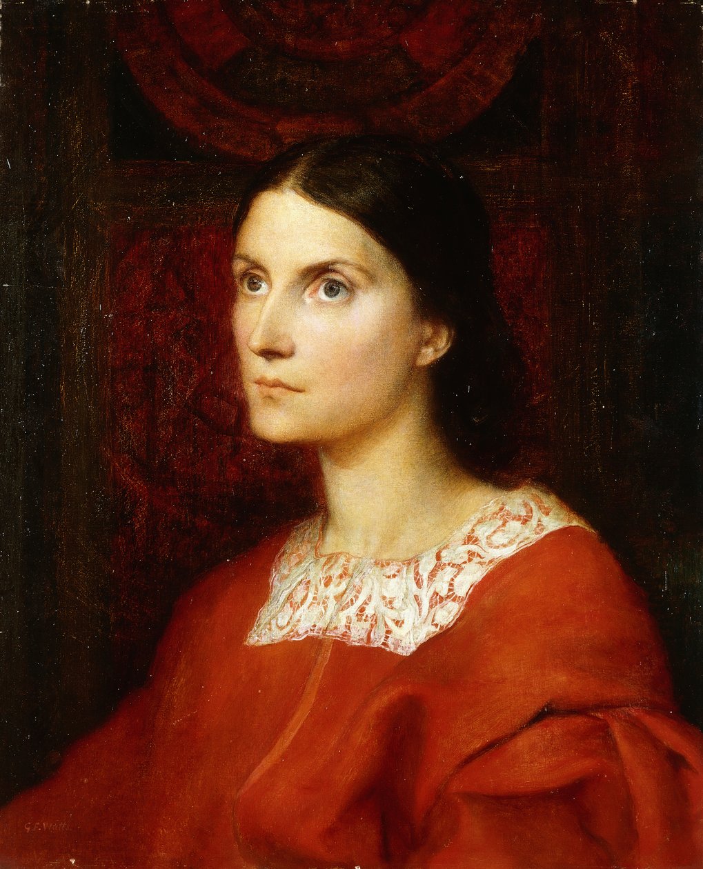 Portrait de Lady Wolverton, née Georgina Tufnell - George Frederick Watts