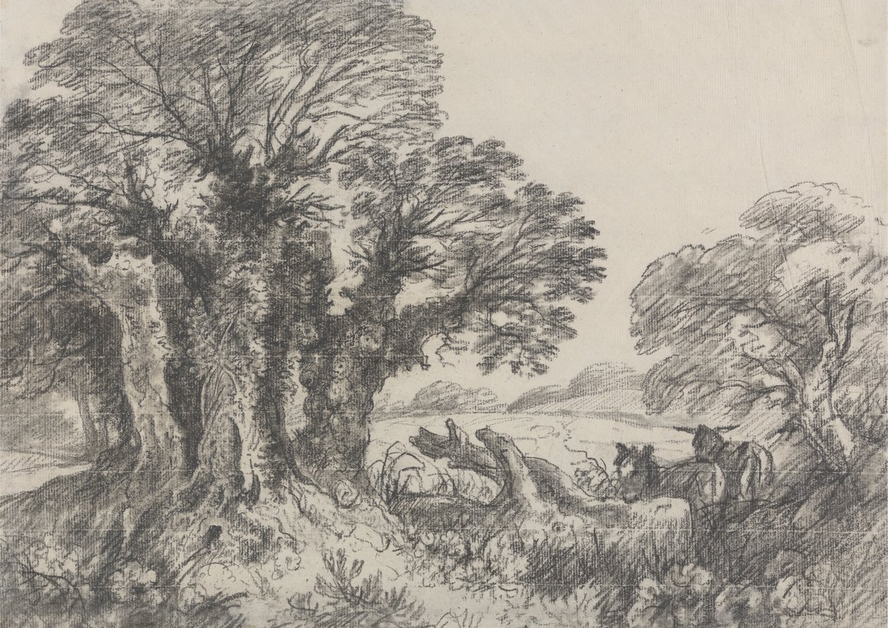 Paysage avec des Ânes - George Frost