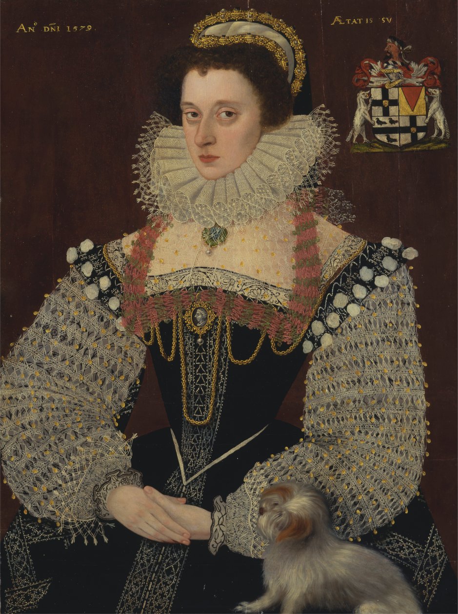 Frances, Lady Brydges (vers 1553-1623) - George Gower