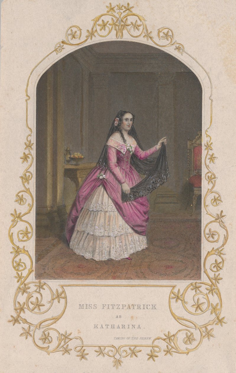 Miss Fitzpatrick en Katharina dans La Mégère apprivoisée - George Greatbach