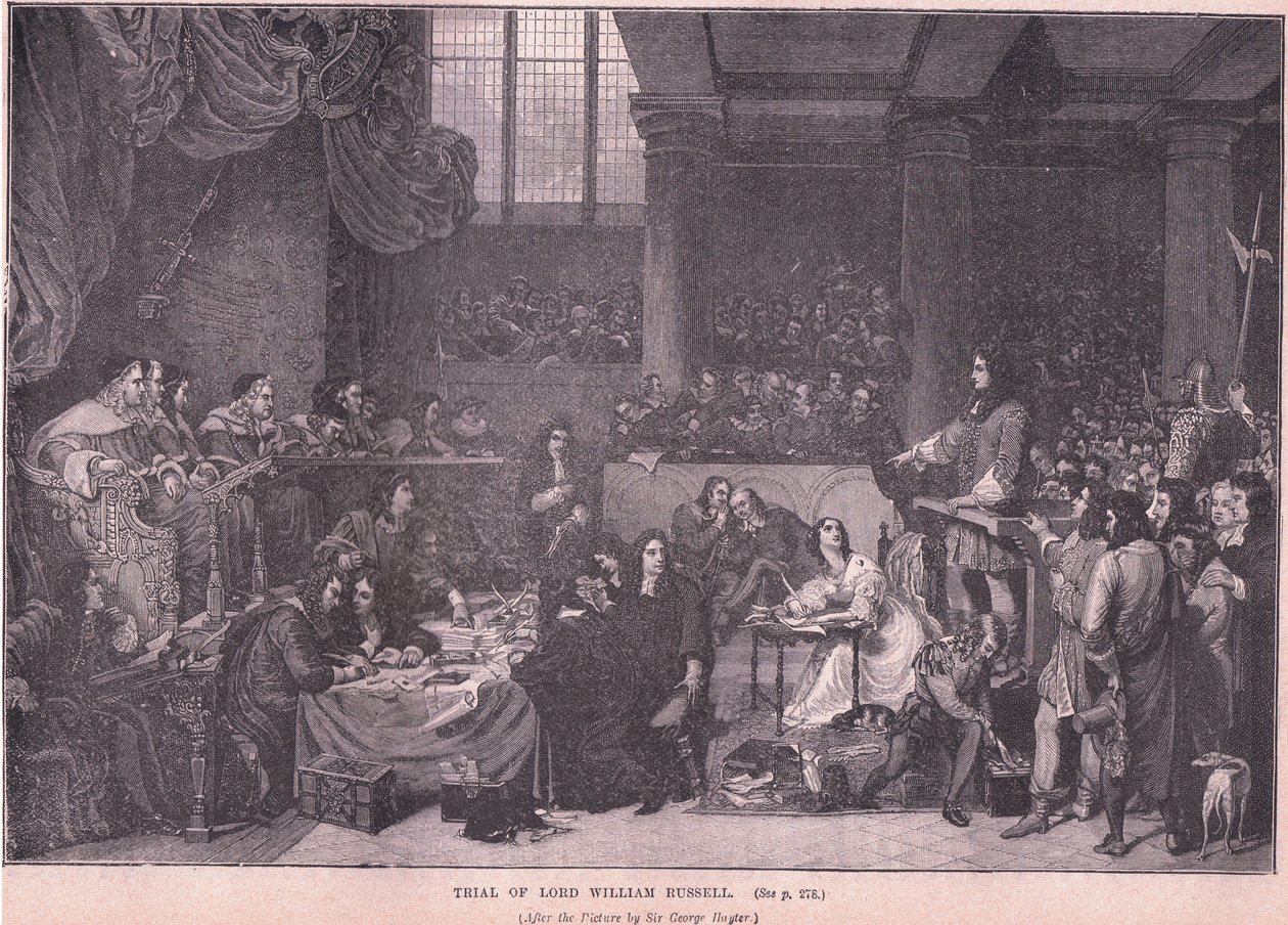 Le procès de Lord William Russell - George Hayter