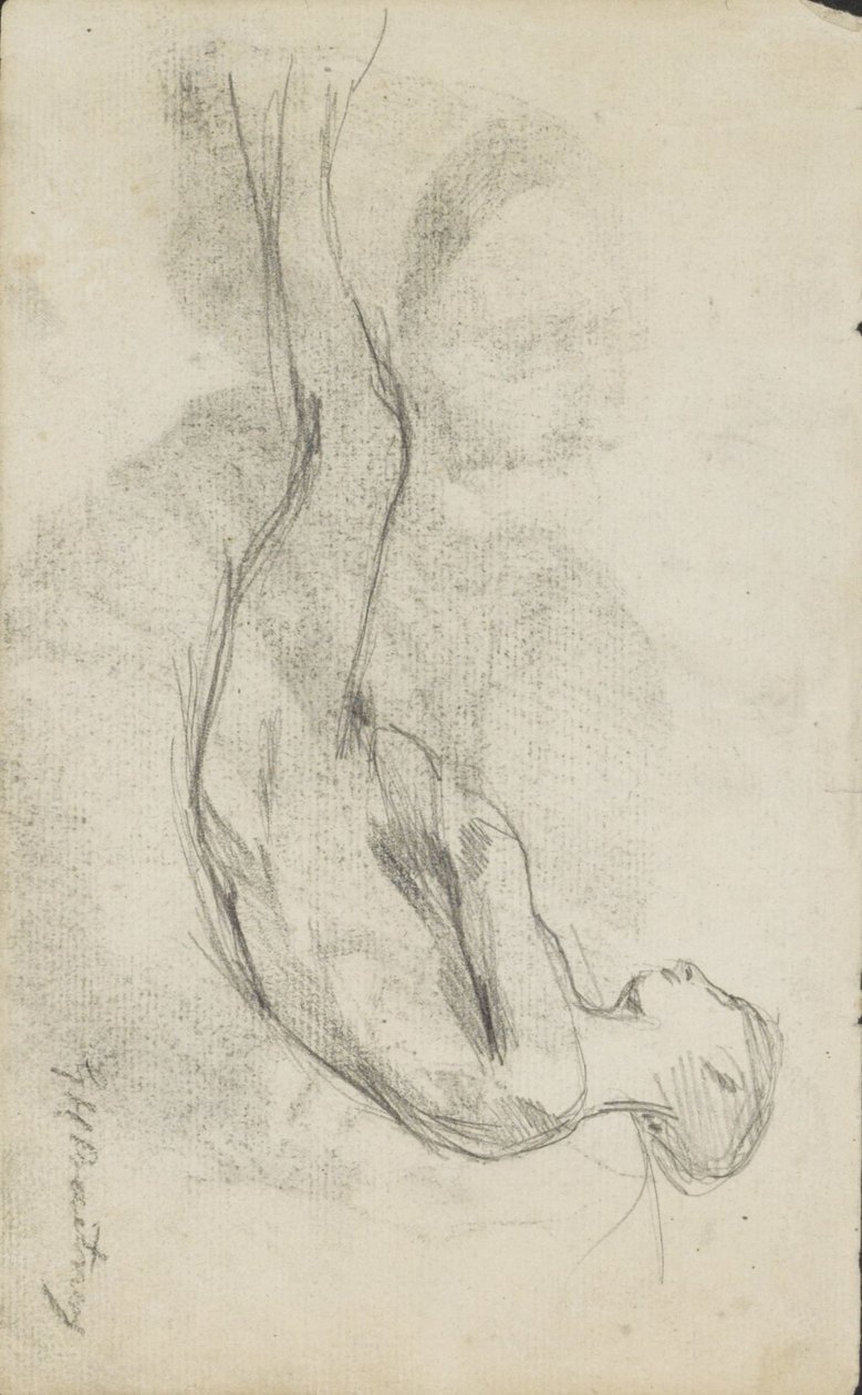 Nu couché - George Hendrik Breitner (signed by artist)