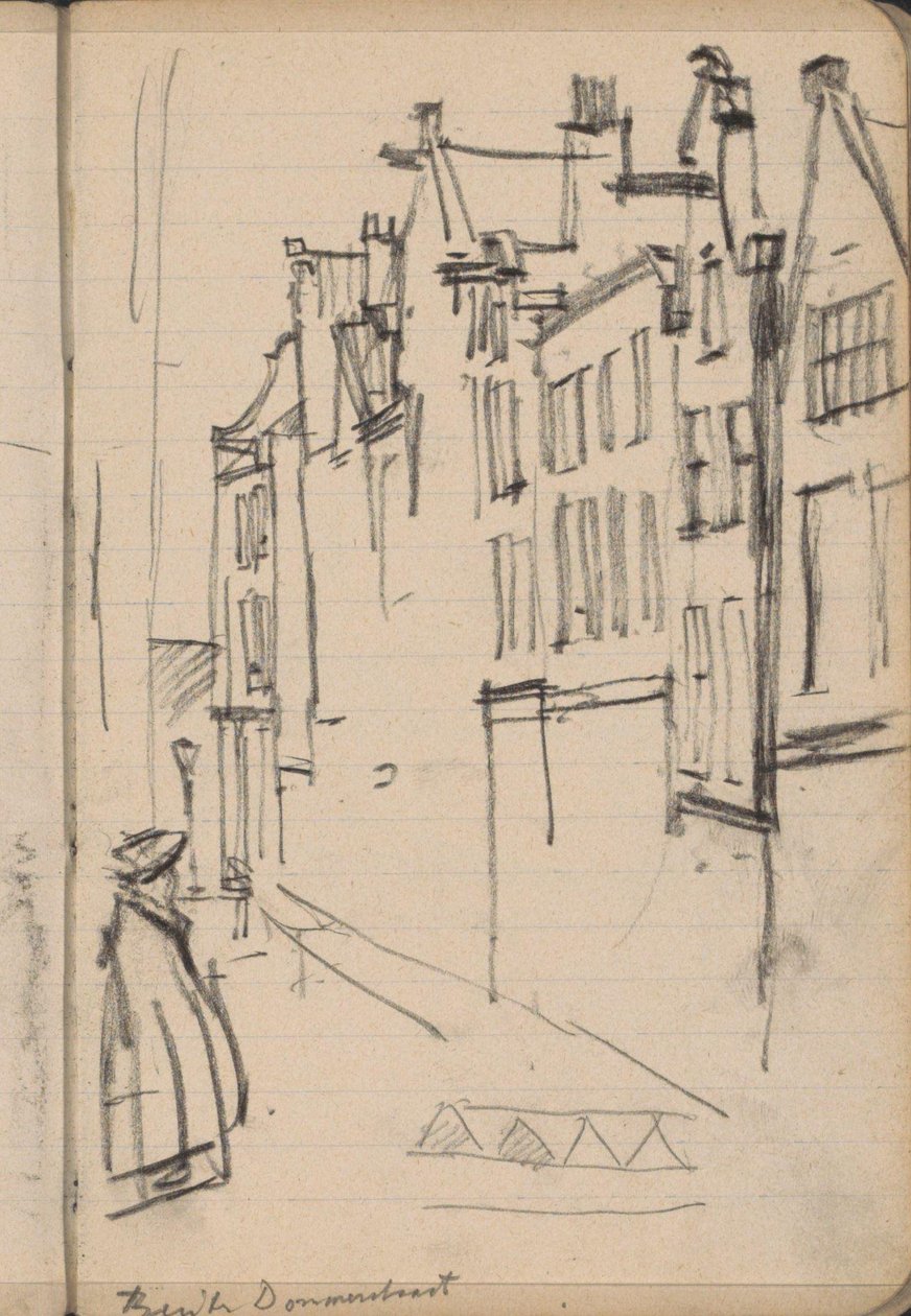 Vue sur la Buiten Dommersstraat à Amsterdam - George Hendrik Breitner