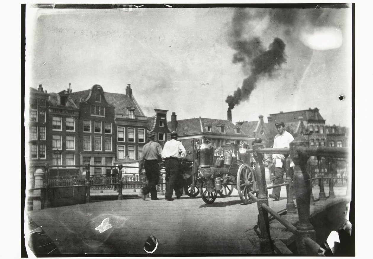 Vue sur le Prinsengracht près du pont sur le Leidsegracht à Amsterdam - George Hendrik Breitner