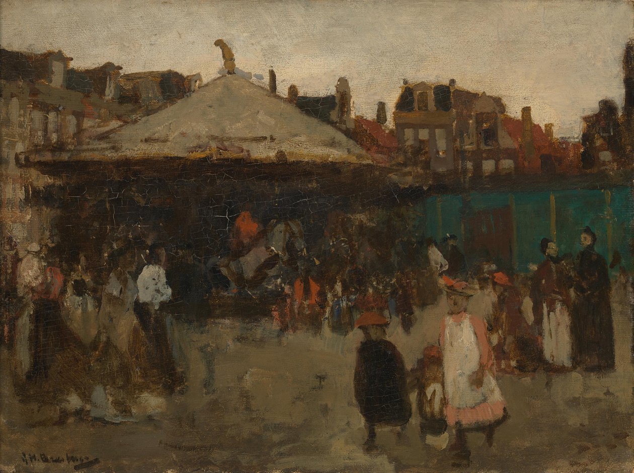 Fête foraine sur la place Haarlemmerplein - George Hendrik Breitner