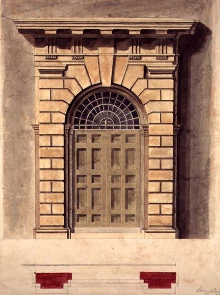 Conception pour un entourage de porte palladien - George Henry Bailey