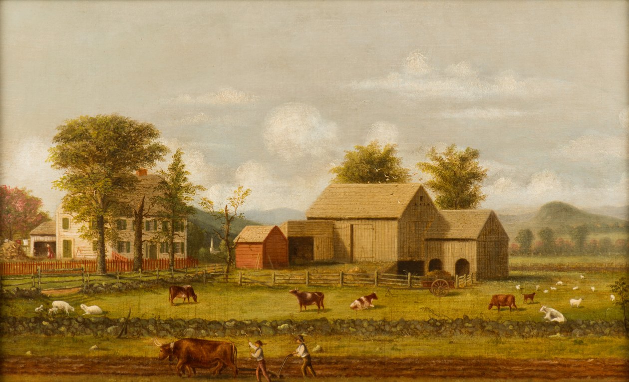 Scène de ferme estivale - George Henry Durrie