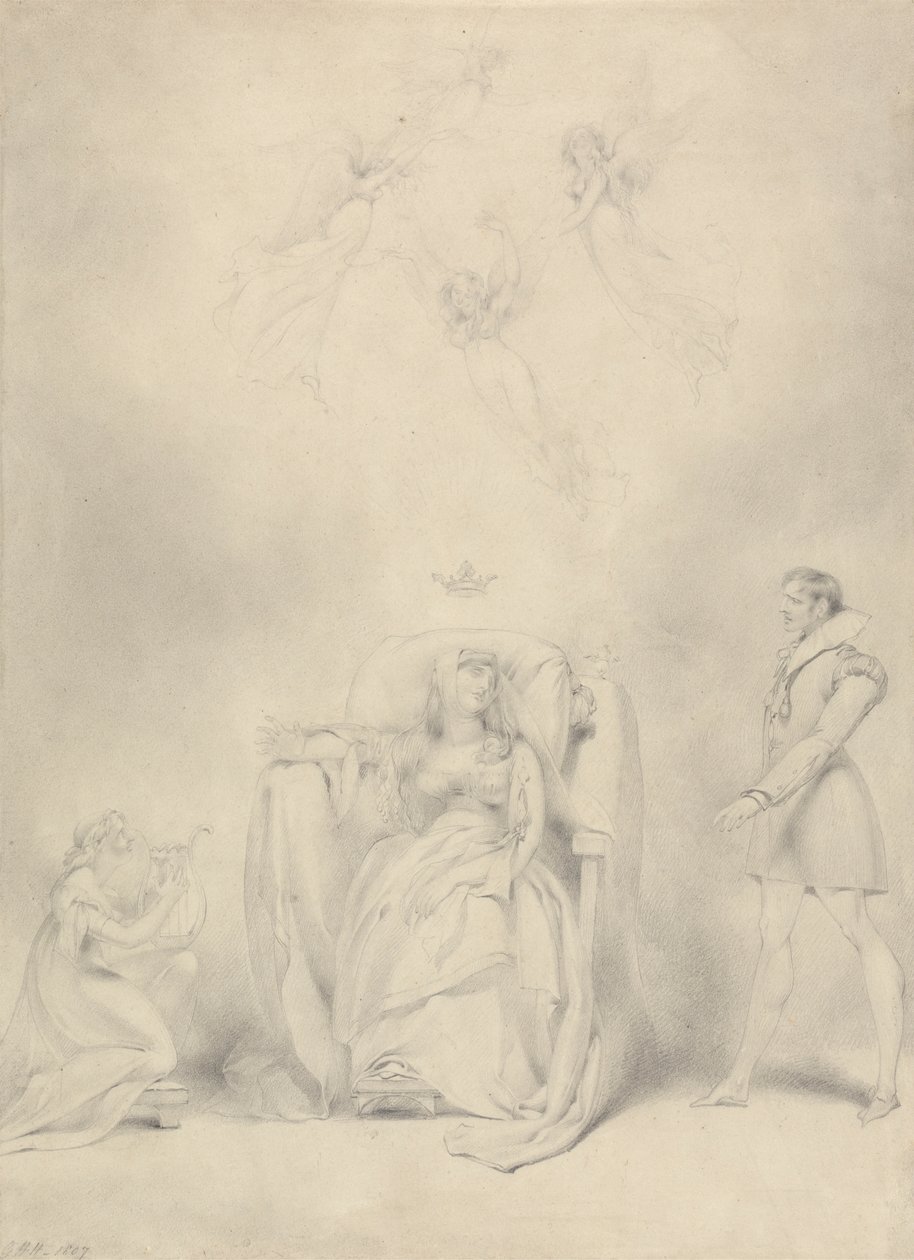 Le rêve de la reine Katherine - George Henry Harlow