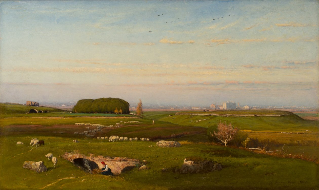 Dans la campagne romaine - George Inness