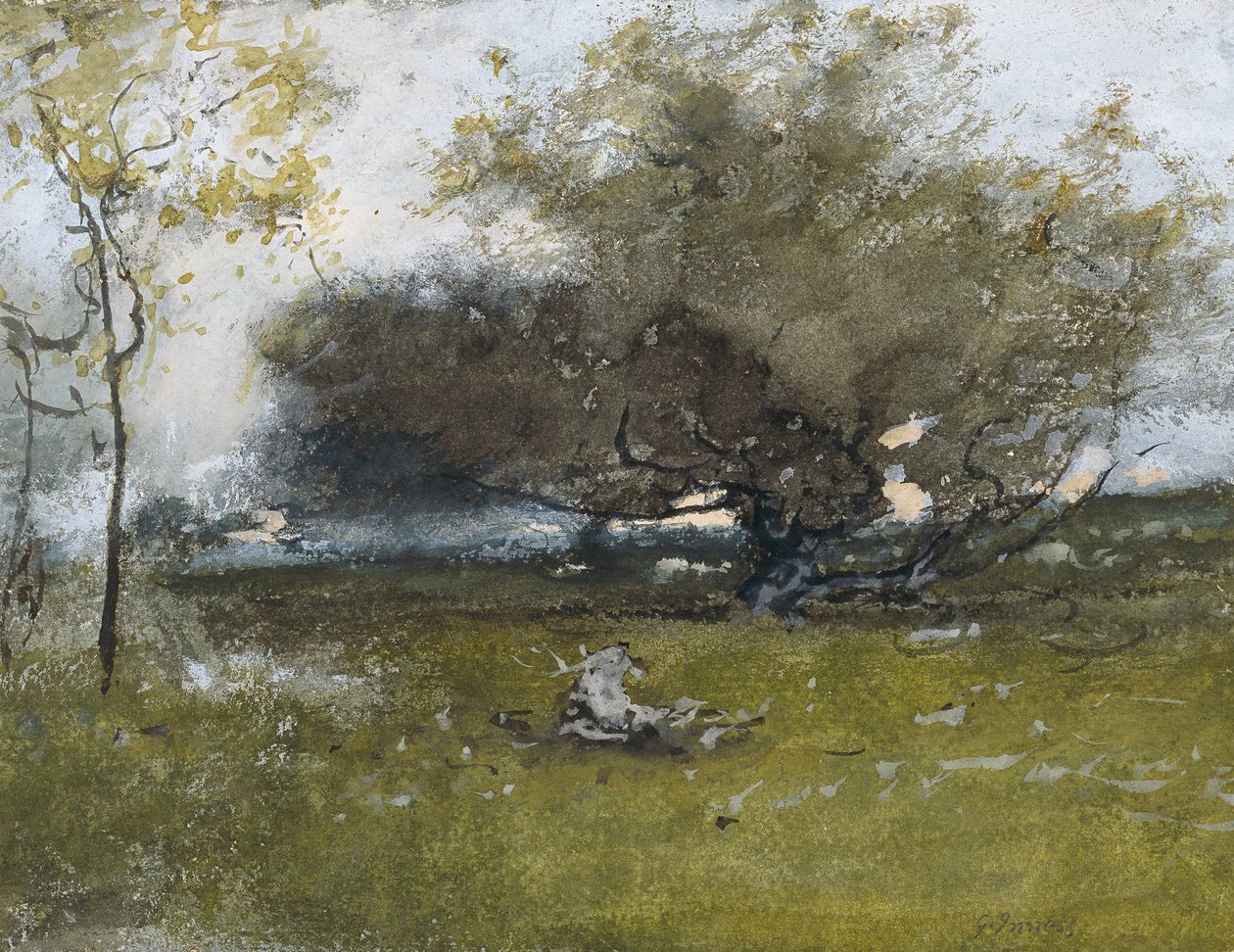 Vieux pommiers  - George Inness