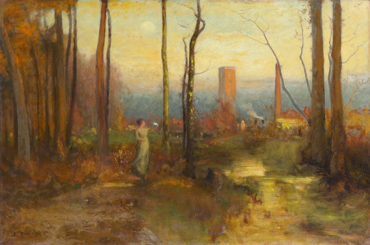 Le ruisseau du moulin, Montclair, New Jersey - George Inness