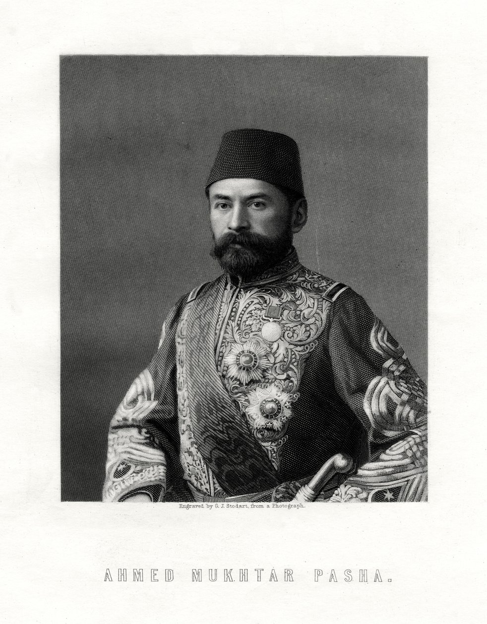 Ahmed Mukhtar Pasha, officier de l
