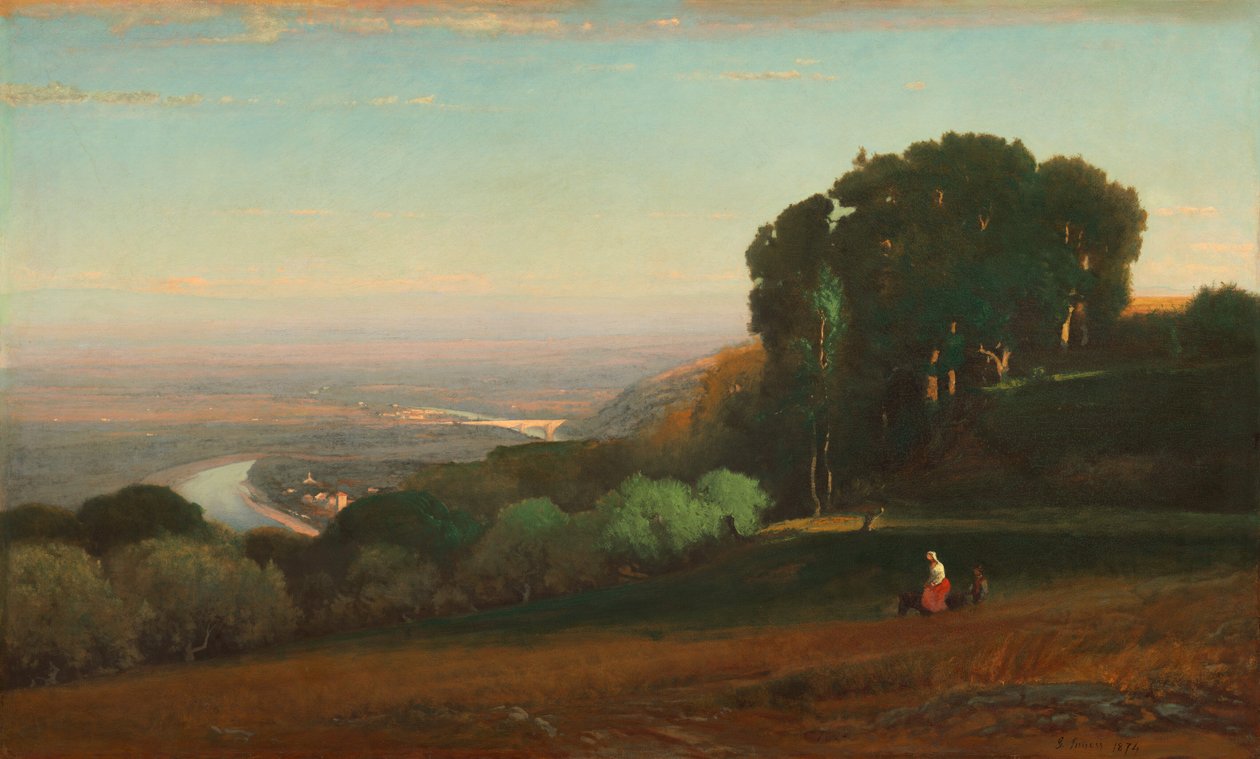 Vue du Tibre près de Pérouse - George Jnr. Inness