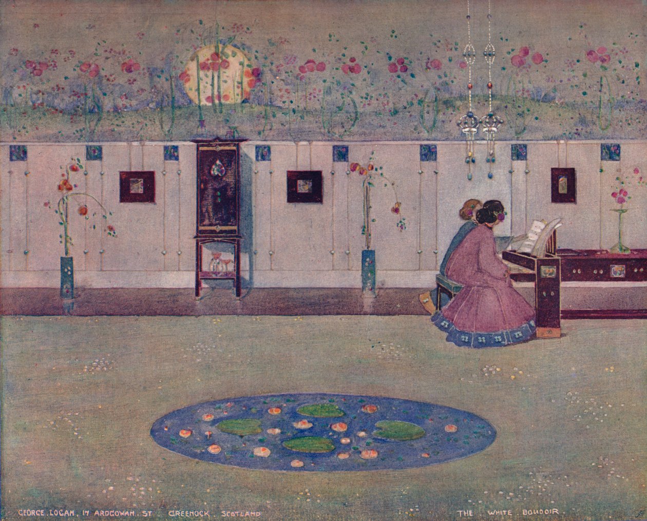 Le boudoir blanc, vers 1905 - George Logan