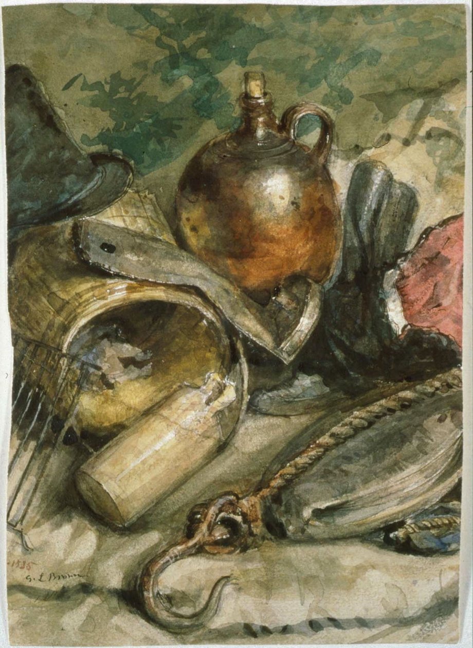 Nature morte avec cruche brune - George Loring Brown