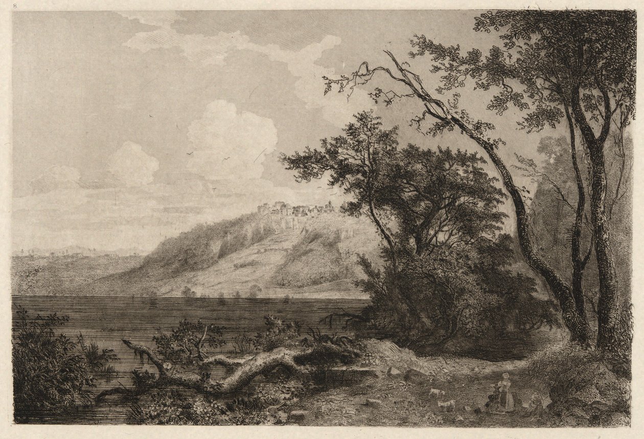 Vue du lac de Nemi - George Loring Brown