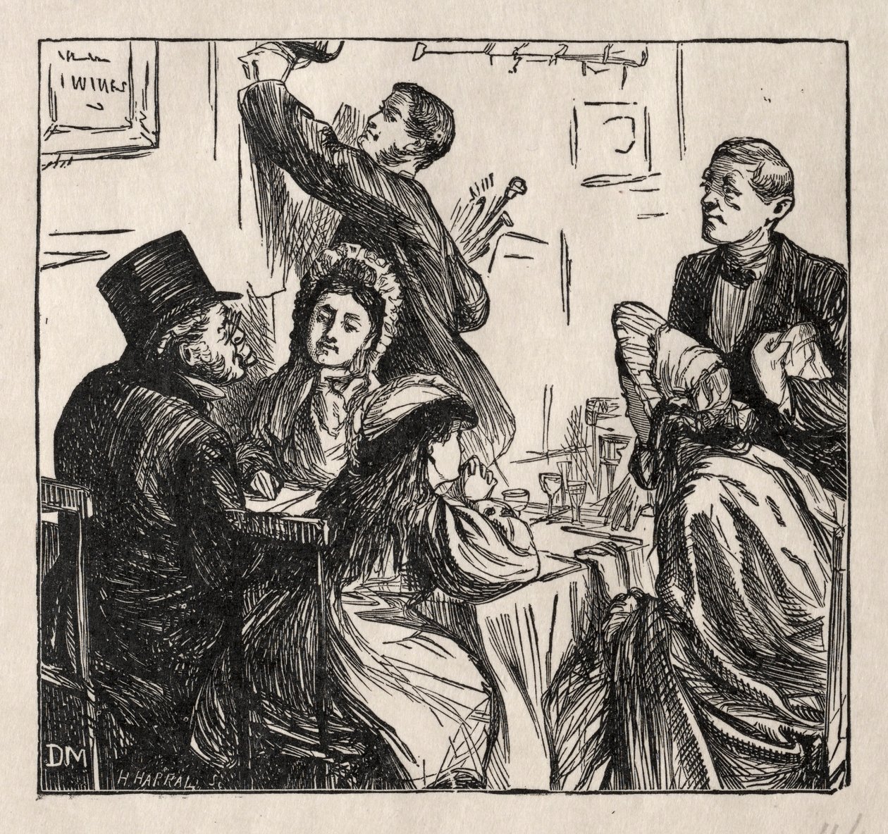 Rafraîchissement - À la Grande Exposition, 1862 - George Louis Palmella Busson Du Maurier