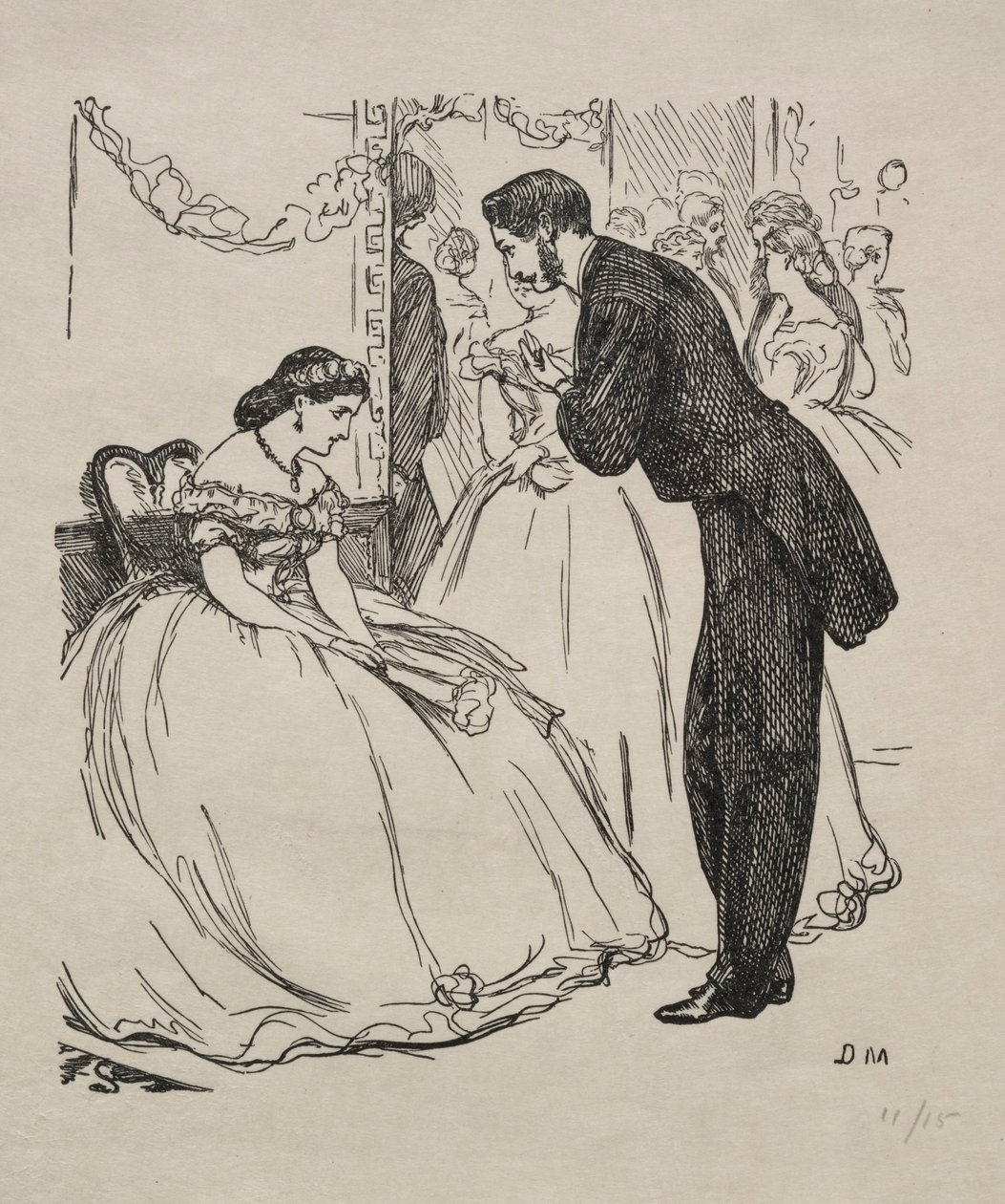 Le Chant du désespéré, 1863 - George Louis Palmella Busson Du Maurier